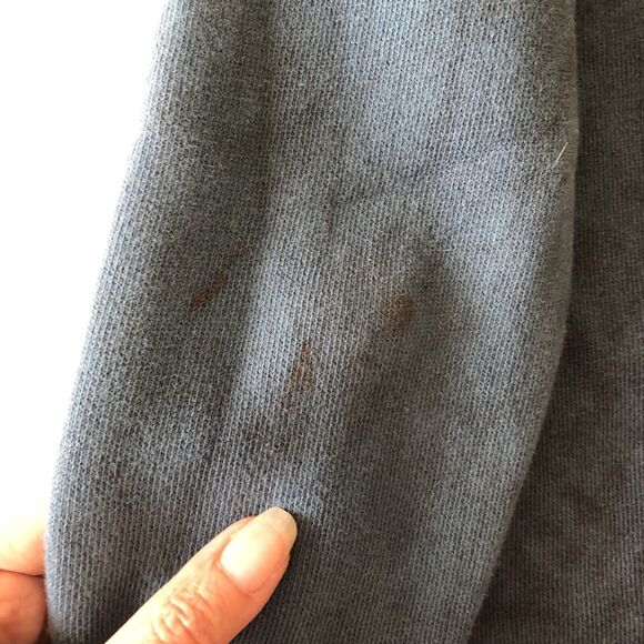 Free People Women’s Western Indigo Distressed Sweatshirt Top Size XS - Picture 8 of 13